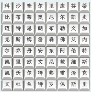 《文字找茬大师》篮球巨星2连上篮球巨星名字通关攻略