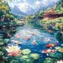 晚雾空青