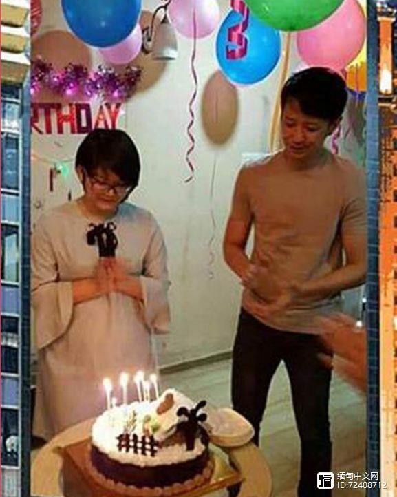 缅甸著名男星‪Sai Sai为白血病粉丝过生日，感动不少人