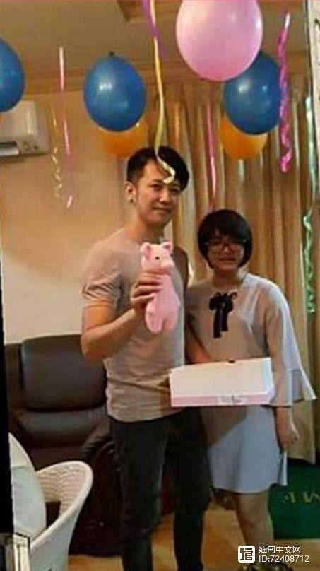 缅甸著名男星‪Sai Sai为白血病粉丝过生日，感动不少人