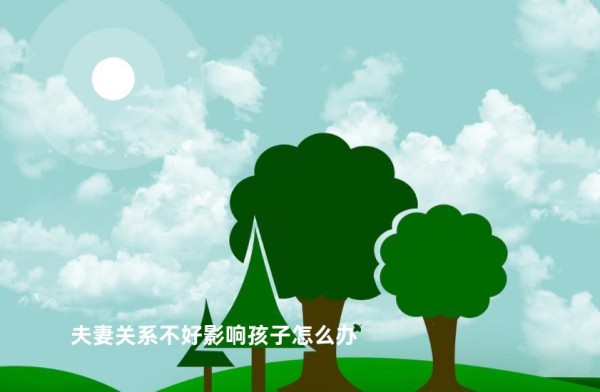 夫妻关系不好影响孩子怎么办
