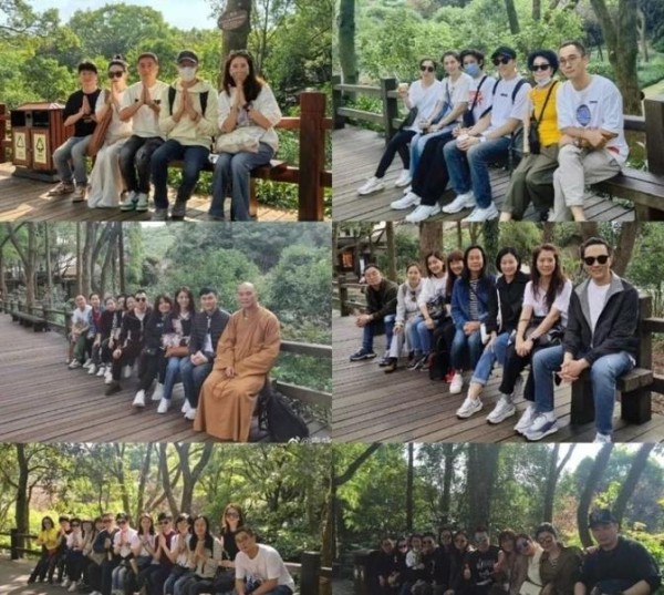 张智霖袁咏仪普陀山祈福，佛光照耀仍被质疑，信仰还是作秀？