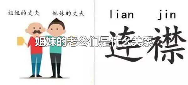 姐妹的老公们是什么关系