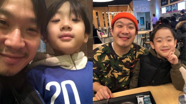 河东勋公开与大儿子合影 父子俩太像了