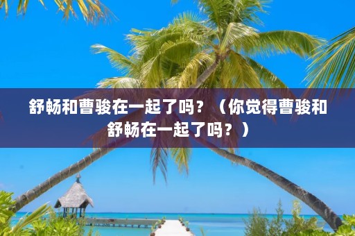 舒畅和曹骏在一起了吗？（你觉得曹骏和舒畅在一起了吗？）