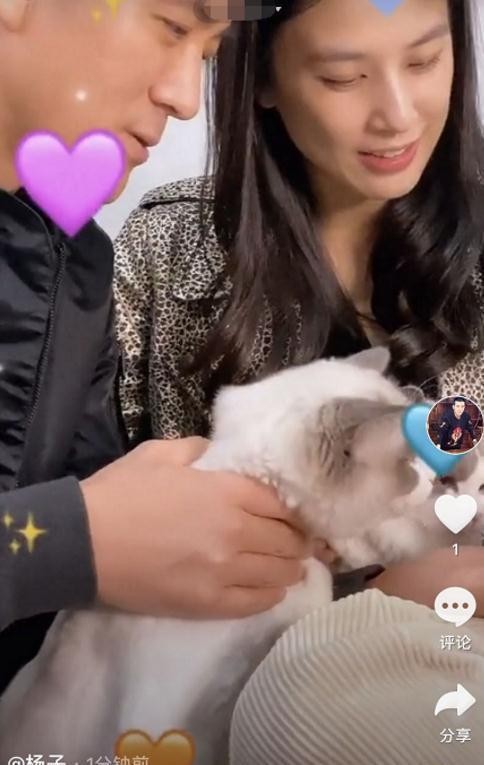 杨子晒妻儿动态，黄圣依发际线增高脸颊凹陷太显老，很有夫妻相