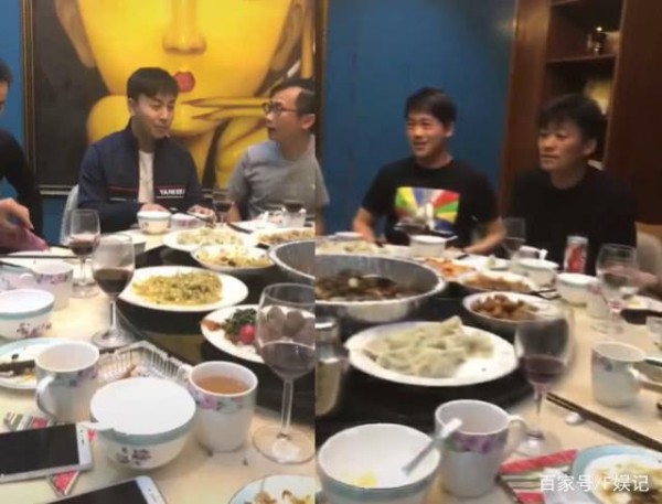 这对师兄弟罕有同台吃饭 喝高兴的王宝强教释小龙打高尔夫