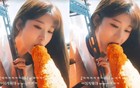 李珠珢转发大热狗喂食片，网截图热议：比学姐还敢