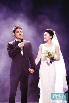 周迅婚礼细节探秘 高级定制婚纱美呆