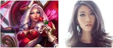 电竞与娱乐圈的激情？那些与明显撞脸的LOL英雄