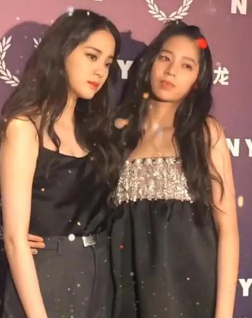 欧阳娜娜和欧阳娣娣走红毯对比差距大，完全就是女明星与我即视感