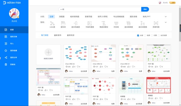 实体关系图新建