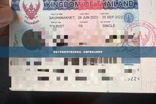 自由工作者如何办理日本签证，详细步骤和注意事项