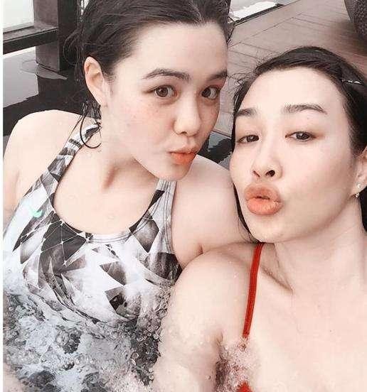 钟丽缇21岁女儿发育太快，混血颜值不输妈妈，与张伦硕关系格外好