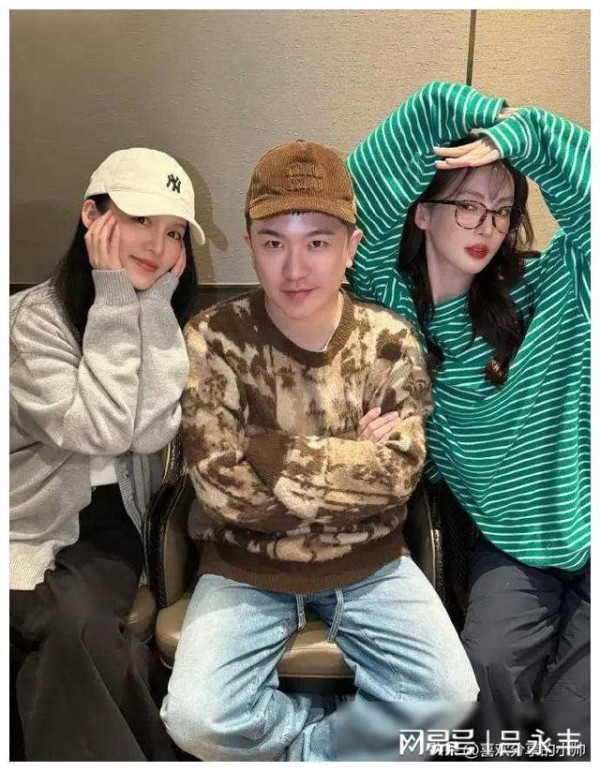 张大大晒与李沁金晨合照，好友聚会乐开怀！网友直呼：神仙友情！