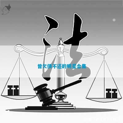 曾欠债不还的明星合集