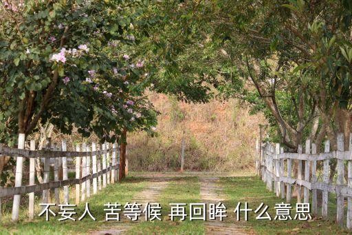 再回眸,一回眸一世界再回眸朱颜改一见君误终生是什么意思