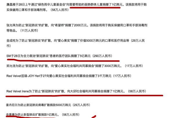 这四位韩星给武汉捐了不少钱，中国明星不汗颜吗