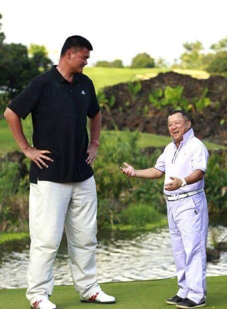7位明星和姚明合影，个个都惨不忍睹，唯独只有和她最和谐