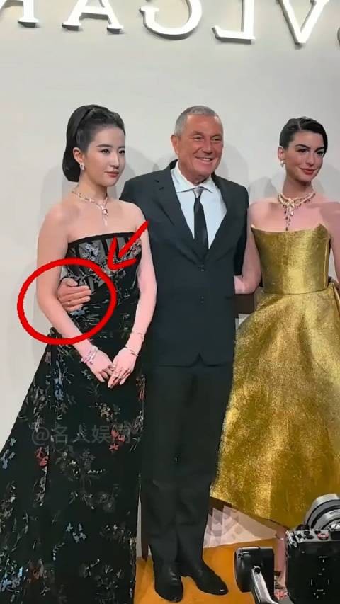 刘亦菲面对金主也要主动挽手,关晓彤也是万般无奈