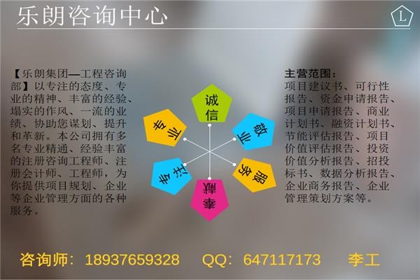 南安写一份正规的立项报告-价格多少？