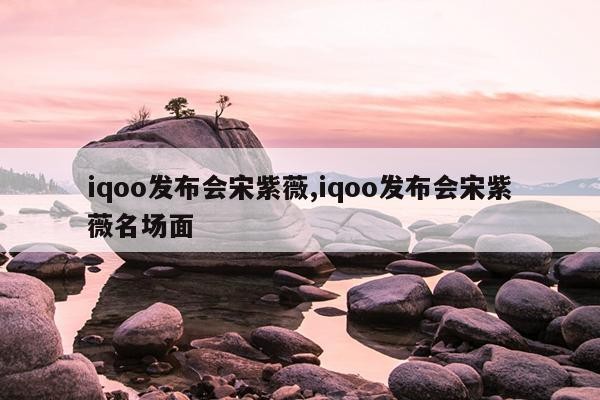 iqoo发布会宋紫薇,iqoo发布会宋紫薇名场面