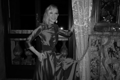 Armani beauty’s Global Beauty Ambassador Cate at the exclusive dinner Armani beauty hosted in Venice to honor cinematography during the 76th Venice International Film Festival. Credits: Greg Williams for Armani beauty