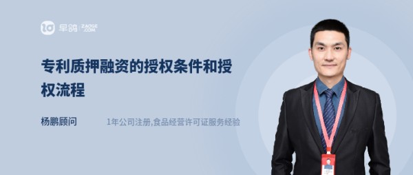 专利质押融资的授权条件和授权流程
