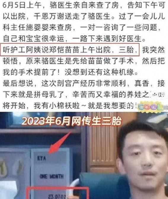 终于知道为啥郑凯苗苗之前不敢承认有三胎了！