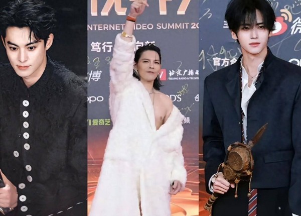 这一夜，帅到失语的王鹤棣 187男模闫桉都输给小露香肩的向佐