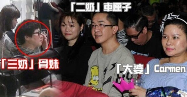 “一夫多妻”的3位男星，待遇却大不相同，他与3位老婆逛街超和谐
