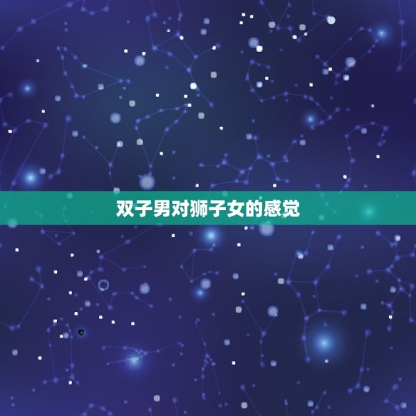 双子男对狮子女的感觉(介绍爱情还是友情) 第3张