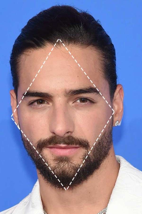 Maluma 钻石脸型