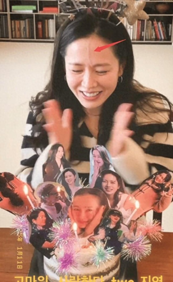 孙艺珍庆42岁生日，进组4个月瘦到额头暴青筋，不化妆仍又美又仙