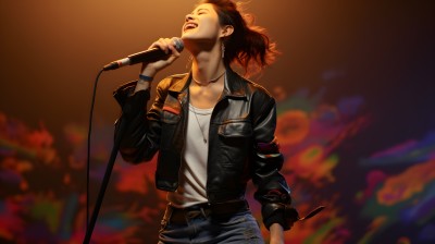明星名人多彩舞台摄影图片
