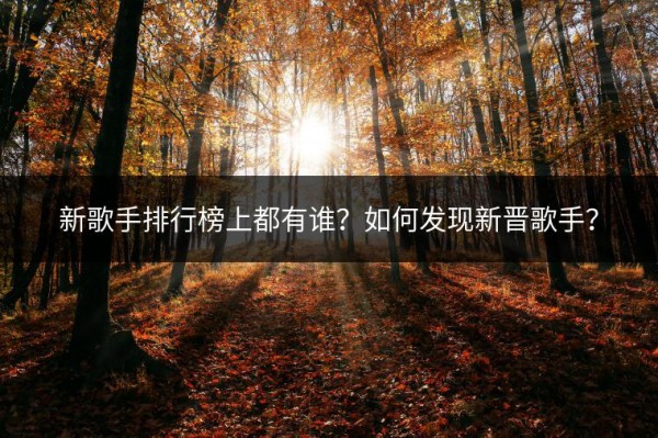 新歌手排行榜上都有谁？如何发现新晋歌手？