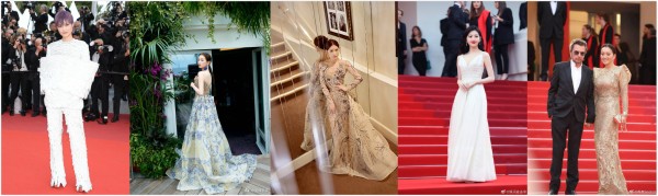 2019戛纳红毯女星造型大盘点 李宇春关晓彤施予斐景甜巩俐