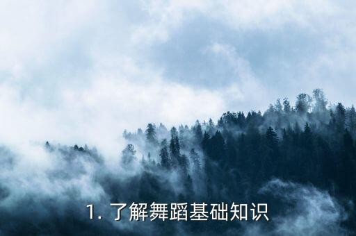1. 了解舞蹈基础知识