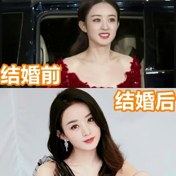女明星有一种变化叫结婚前后，给人的感觉完全不一样