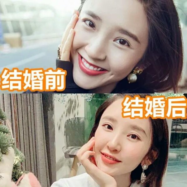 女明星有一种变化叫结婚前后，给人的感觉完全不一样