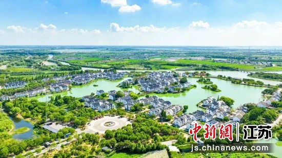 “形如八卦、风景如画”的姜杭村。 昆山市融媒体中心供图