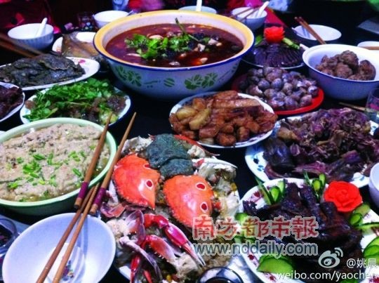 姚晨家的年夜饭让网友大赞“太丰盛了！”