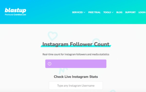 Blastup Instagram 实时统计工具