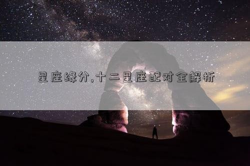 星座缘分,十二星座配对全解析