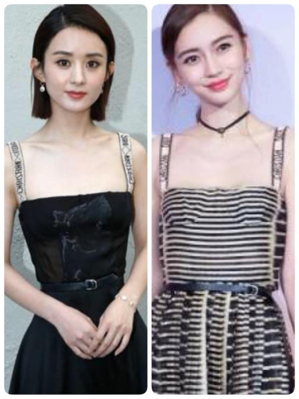 赵丽颖angelababy三次撞代言，这次又撞衫