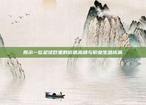 揭示一位足球巨星的价值高峰与职业生涯成就