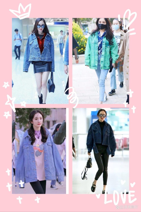 跟女明星学穿搭——牛仔系列，杨幂，李沁简直就是模范天花板！