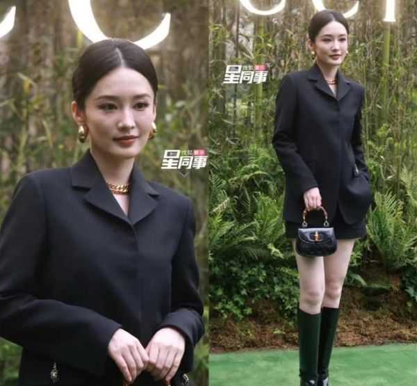 GUCCI魔都首秀太顶！章子怡状态回春杀疯，李沁封神级极简穿搭