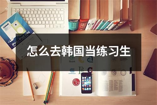 怎么去韩国当练习生