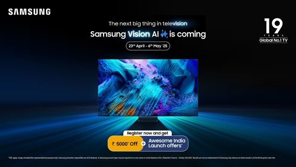 三星将推出10款高端电视 支持Vision AI 发力印度市场？